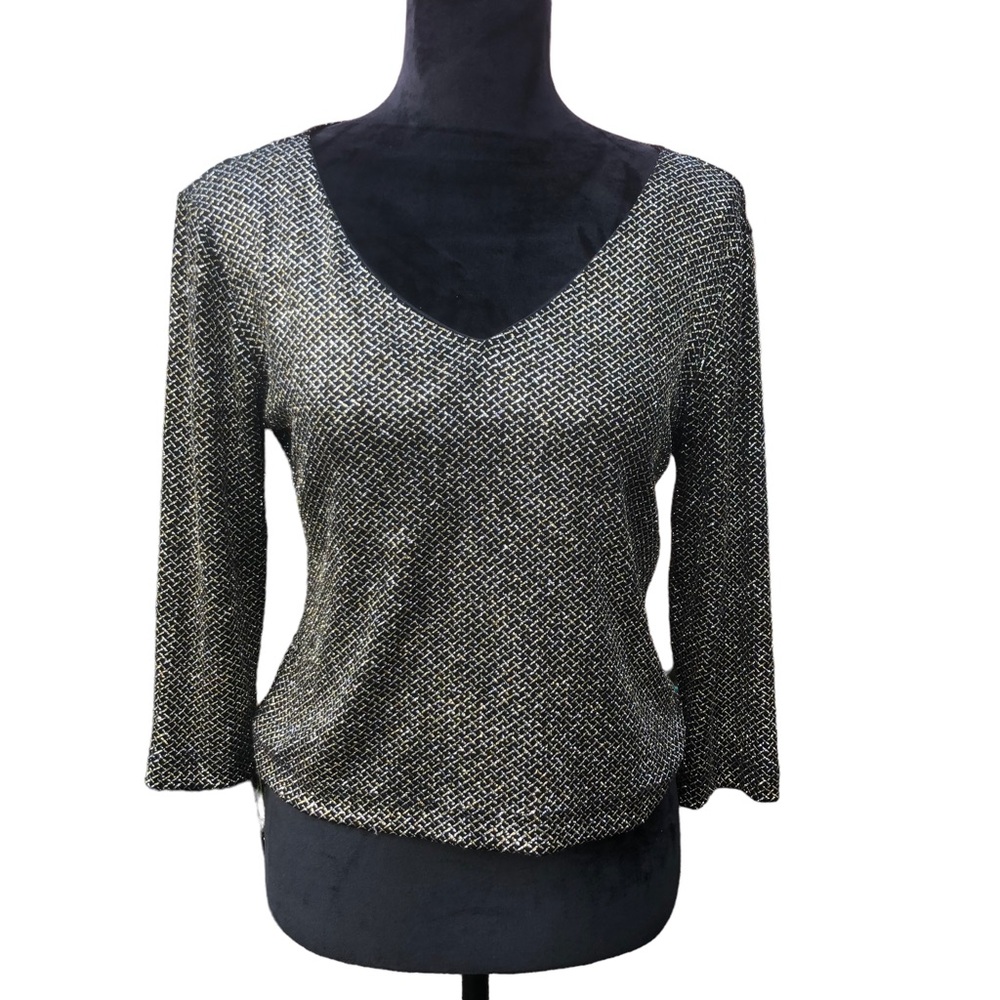 JBS Gold Glitter Dress Top size PM
